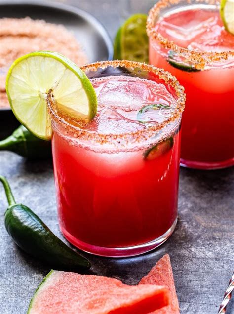 Spicy Watermelon Margaritas Recipe Runner