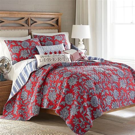 Levtex Home Meridian Hill 3 Piece Reversible Quilt Set Bed Bath