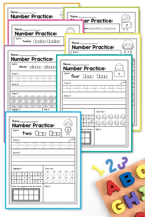 Number Sense Worksheets 1 20 Is Fun With These Preschool Kindergarten