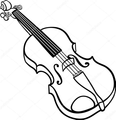 Family life set, black and white outline. Pictures: violin clip art black and white | Violin cartoon ...
