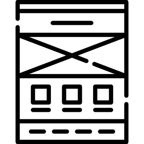 Wireframe Free Icon