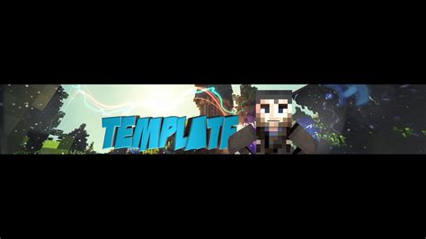 Free Minecraft Youtube Channel Art Template 1 Youtube