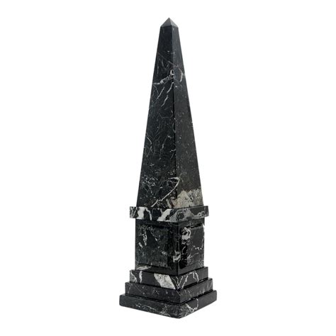 Black Marble Obelisk Chairish