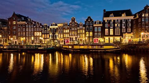 City Of Netherlands Country Night View 4k Wallpapers Hd Wallpapers