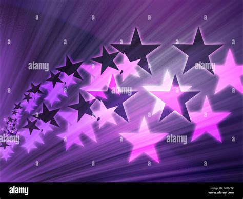 Abstract Geometric Wallpaper Background Of Flying Stars Stock Photo Alamy