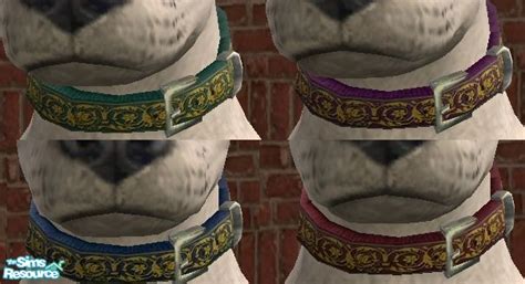 The Sims Resource Patterned Collars For Dogs 2nd Set