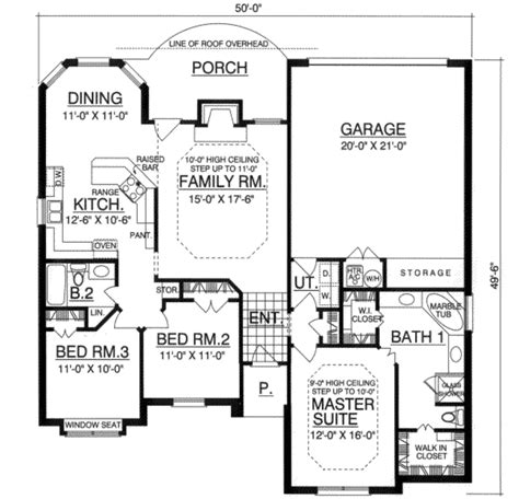 Traditional Style House Plan 3 Beds 2 Baths 1542 Sqft Plan 40 325