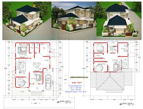 Rumah Mewah 2 Lantai Hook Lebar 12 Meter | Jasa Desain Rumah