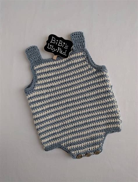 Handmade Baby Romper Cotton Romper Crochet Romper | Etsy ...