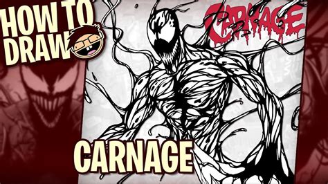 How To Draw Carnage Classic Comic Version Narrated Easy Step By