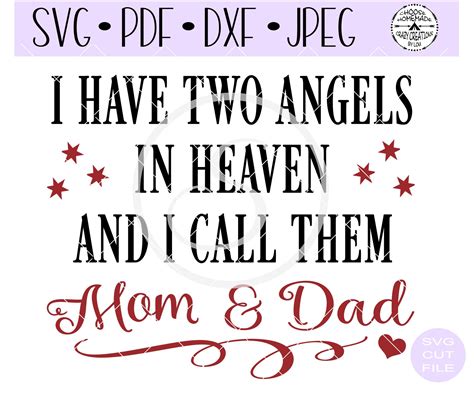 Free Svg I Have An Angel In Heaven Grandma File For Cricut
