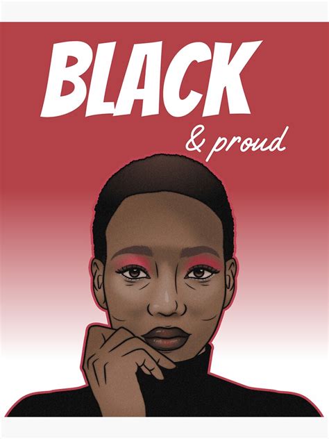 Black And Proud Sticker By Domjxr Redbubble