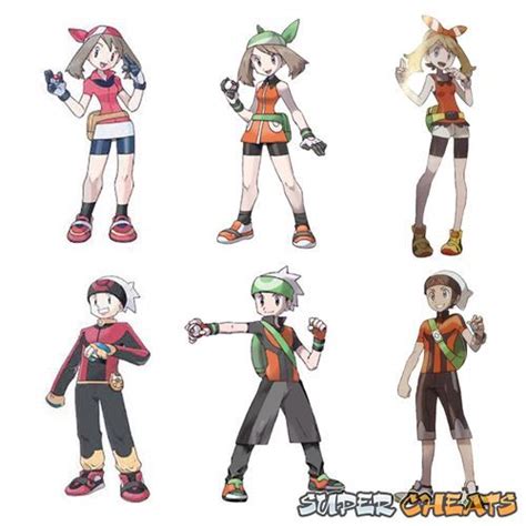 Main Characters Pokemon Omega Ruby