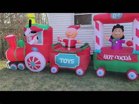 The 16 Inflatable Peanuts Christmas Train Hammacher Schlemmer Ubicaciondepersonascdmxgobmx