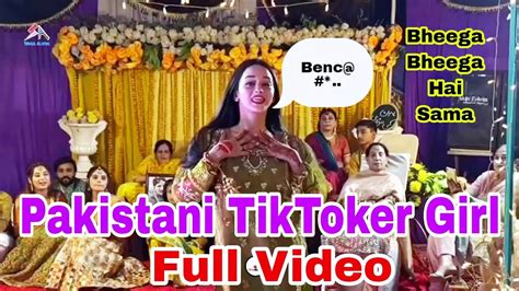 Mera Dil Ye Pukare Aaja Pakistani Tik Toker Girl Full Video Bheega Bheega Hai Sama Fast Dance