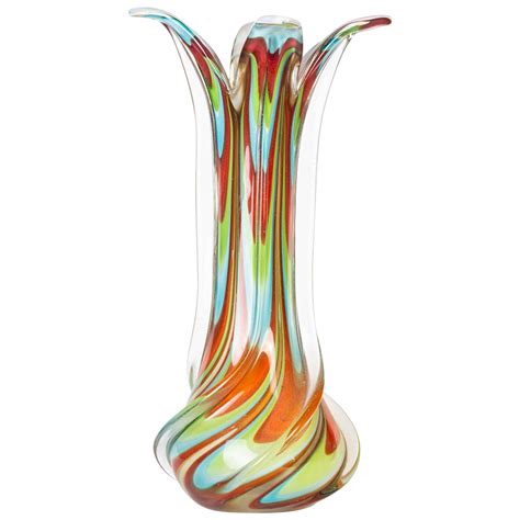 Jolly Vase Vintage Murano Glass 1970s At 1stdibs