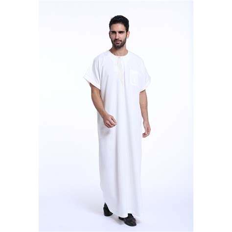 Untuk sebarang tempahan, sila nyatakan kod, saiz dan warna. Thobe Muslim Lelaki Dengan Lengan Pendek TH801 | Shopee ...