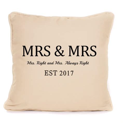 Personalised Mrs And Mrs Throw Pillow Cushion With Pad Lesbian Lgbt Free Hot Nude Porn Pic Gallery