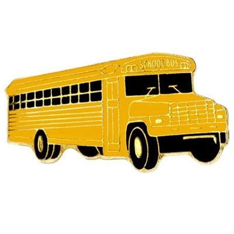 school bus enamel lapel pin bus driver t pkg of 6 etsy