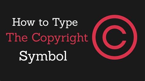 How To Type The Copyright Symbol In Ms Word Youtube
