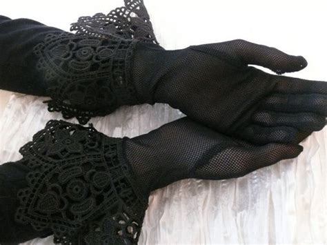 These Black Vintage Lace Gloves Would Complete Any Steam Punk Ladys