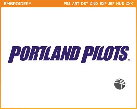 Portland Pilots Wordmark Logo 2014 College Sports Embroidery Logo