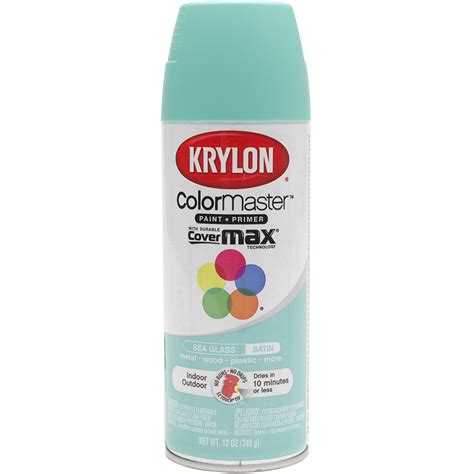 Krylon k09057007 sea glass spray paint, aqua, 12 ounce. Krylon ColorMaster Spray Paint, Sea Glass - Walmart.com ...