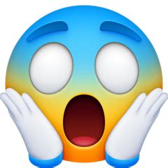 Face Screaming In Fear Emoji Discord Emoji