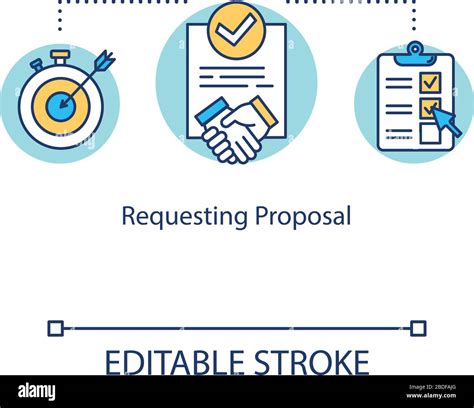 Requesting Proposal Concept Icon Asking Potential Suppliers Offer Idea