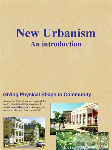 New Urbanism Report Pdf Urban Sprawl Suburb