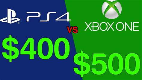 Ps4 Vs Xbox One Price Breakdown 570 Vs 680