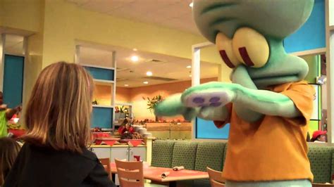 Breakfast With Squidward At The Nickelodeon Hotel Orlando Florida Youtube
