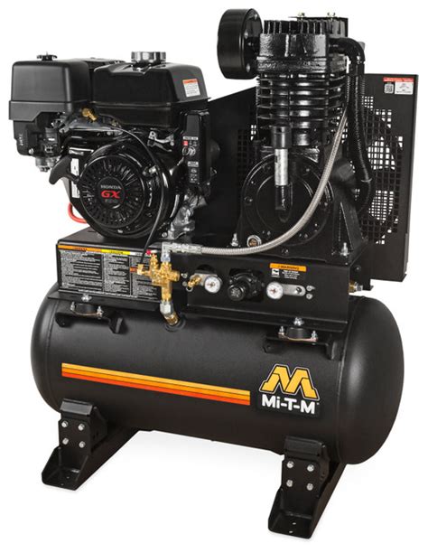Mi T M Abs 13h 30h Gasoline Air Compressors 30 Gallon Two Stage Gasoline