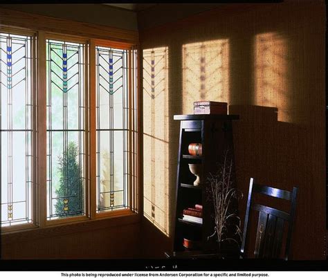 400 Series Art Glass Frank Lloyd Wright Design Eucalyptus Pattern