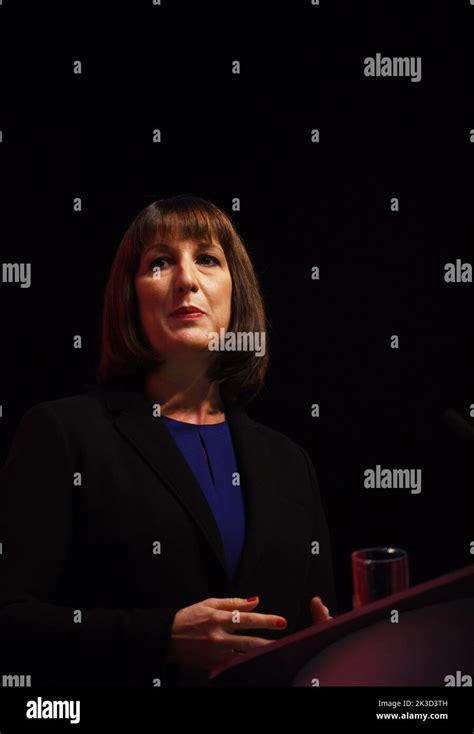Liverpool Uk 24th Sep 2022 Rachel Reeves Shadow Chancellor Of The
