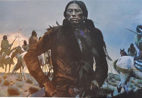Guy Manning Quanah Parker Comanche Chief With Quahadi Warriors Lithograph 1801038207