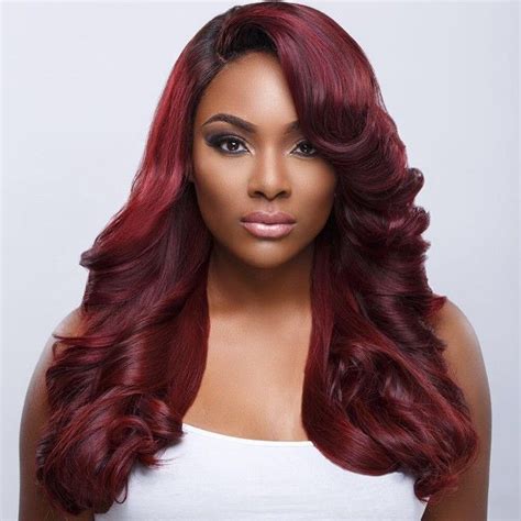 Dark auburn hair color is usually very rich and impressive. red hair on dark skin black women - Google Search | Hair ...