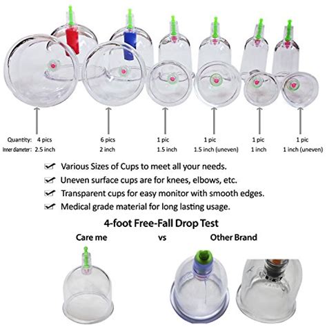 Chinese Cupping Therapy Set Medical Grade Professional Cupping Kit 14 Cups Guaranteed 5 Years