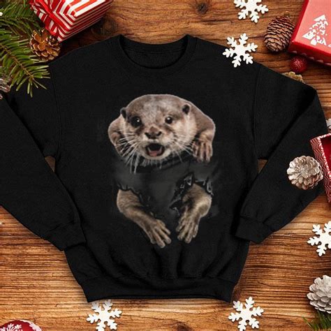 Pocket Otter Classic Shirt Hoodie Sweater Longsleeve T Shirt