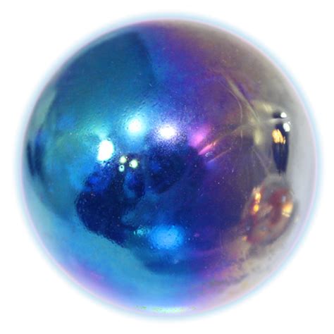 Giant Glass Lustered Blue Marble 35mm By House Of Marbles Wstand