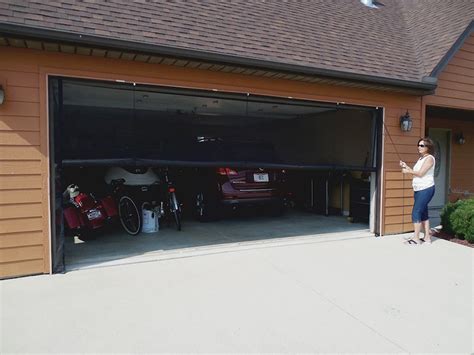 Zip Roll Brand 9x8 Garage Door Roll Up Screen Etsy