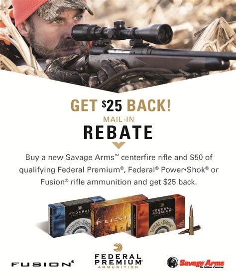 Vista Outdoor Federal Ammo Mail In Rebate