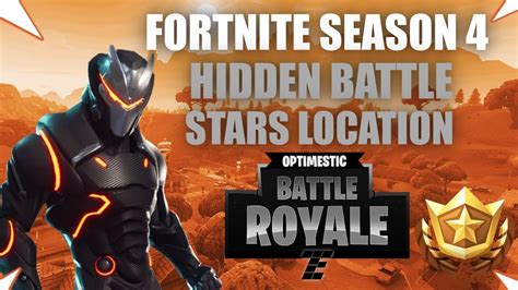 Fortnite Season 4 Hidden Battle Stars Locations Youtube