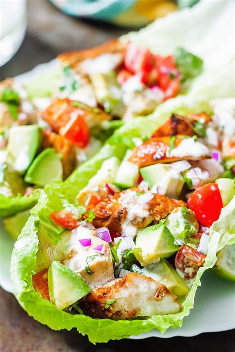 Chipotle Chicken Lettuce Wraps — Eatwell101