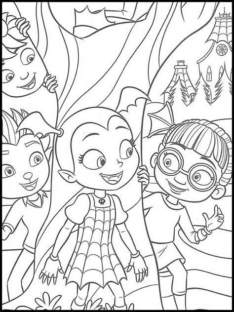 Collection Coloring Pages Vampirina Free Coloring Pages Printable