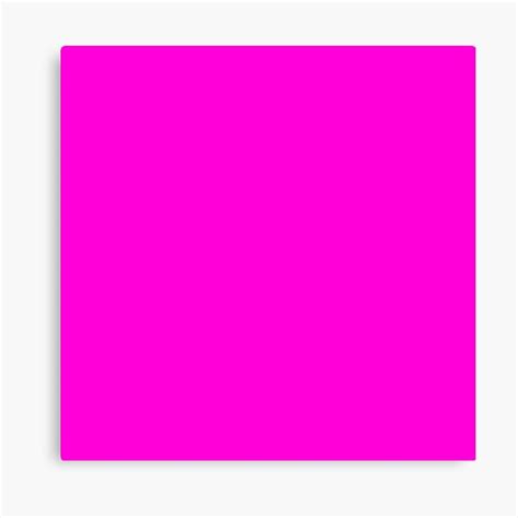 Fluorescent Neon Hot Pink Canvas Print By Podartist Redbubble