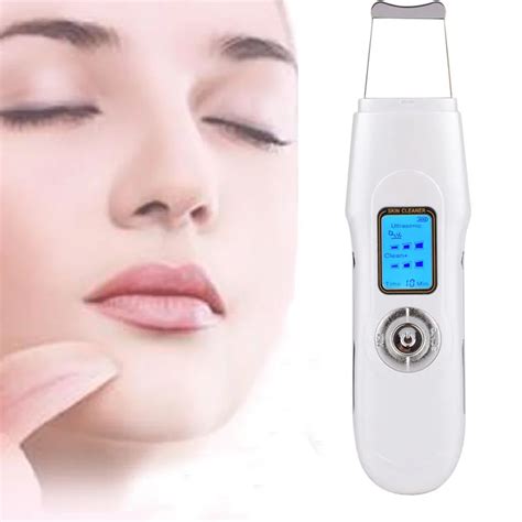 Ultrasonic Facial Cleaner Skin Scrubber Pore Cleansing Device Acne