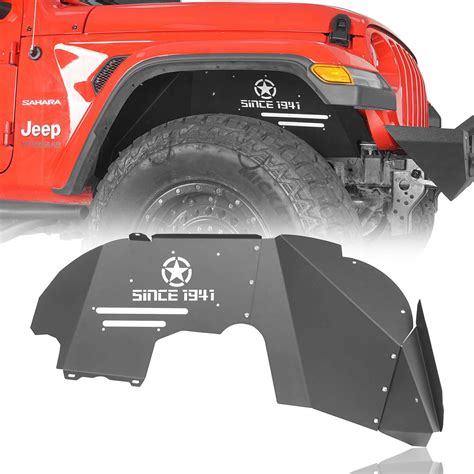 Front And Rear Inner Fender Liners For 2018 2021 Jeep Wrangler Jl U Box