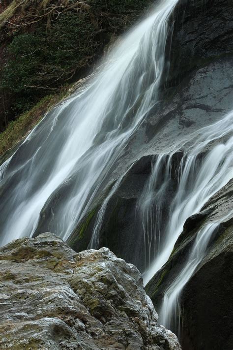 Powerscourt Waterfall Outdoor Water Falls Flowing Ireland