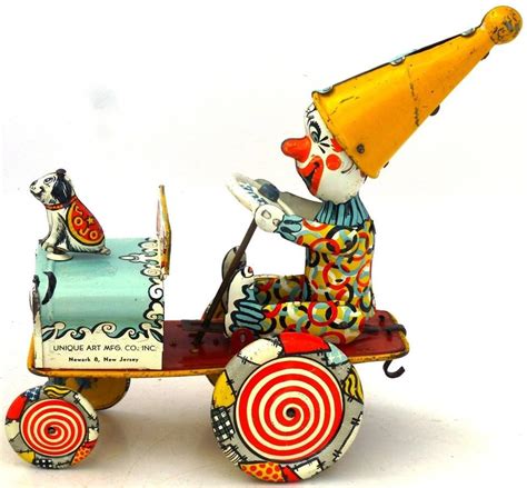 Unique Artie Crazy Car Wind Up Tin Toy From 50s You Have The Most